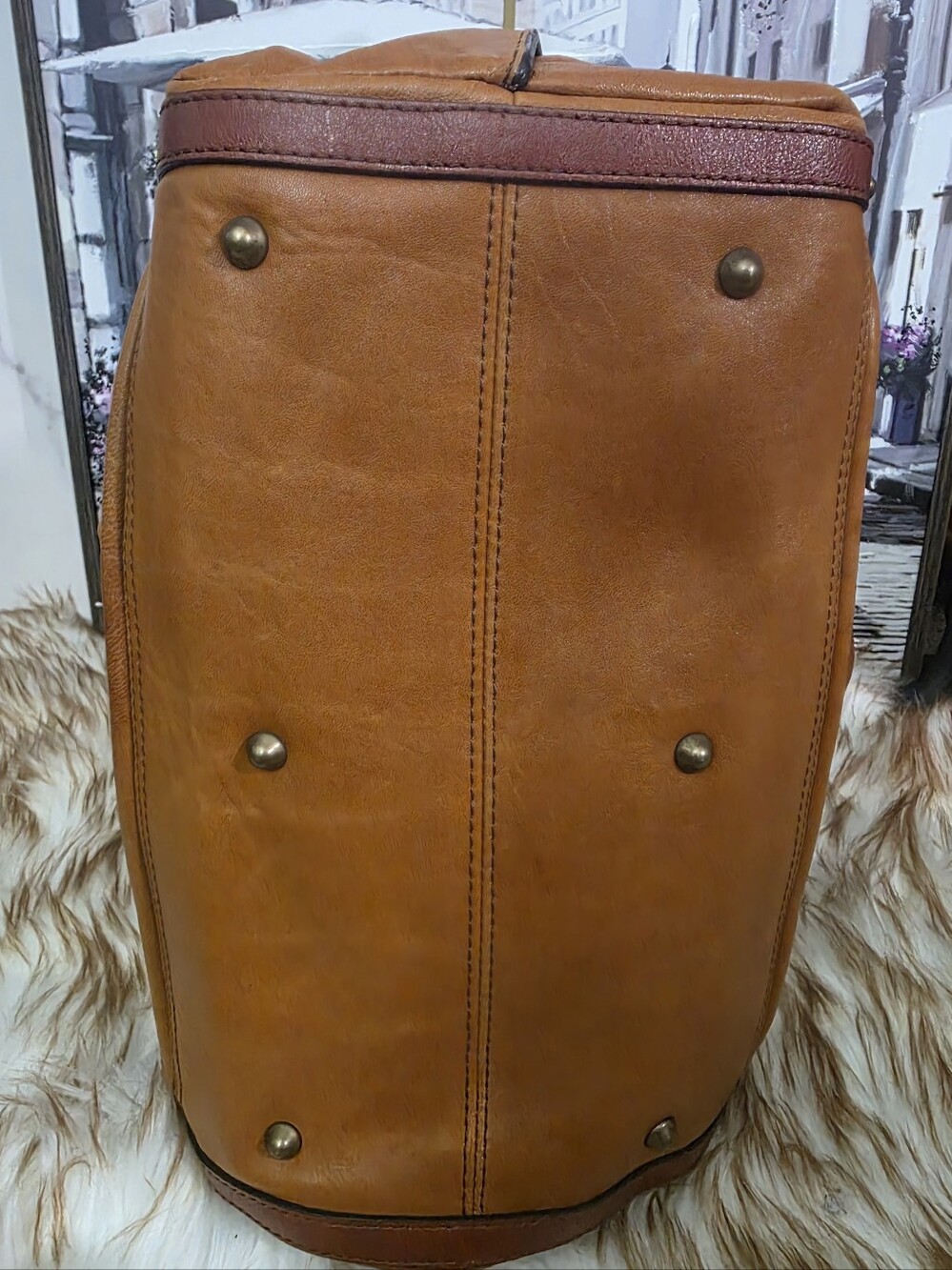 Vintage - rare Chloe Maggie brown kisslock satchel. - Picture 6 of 10